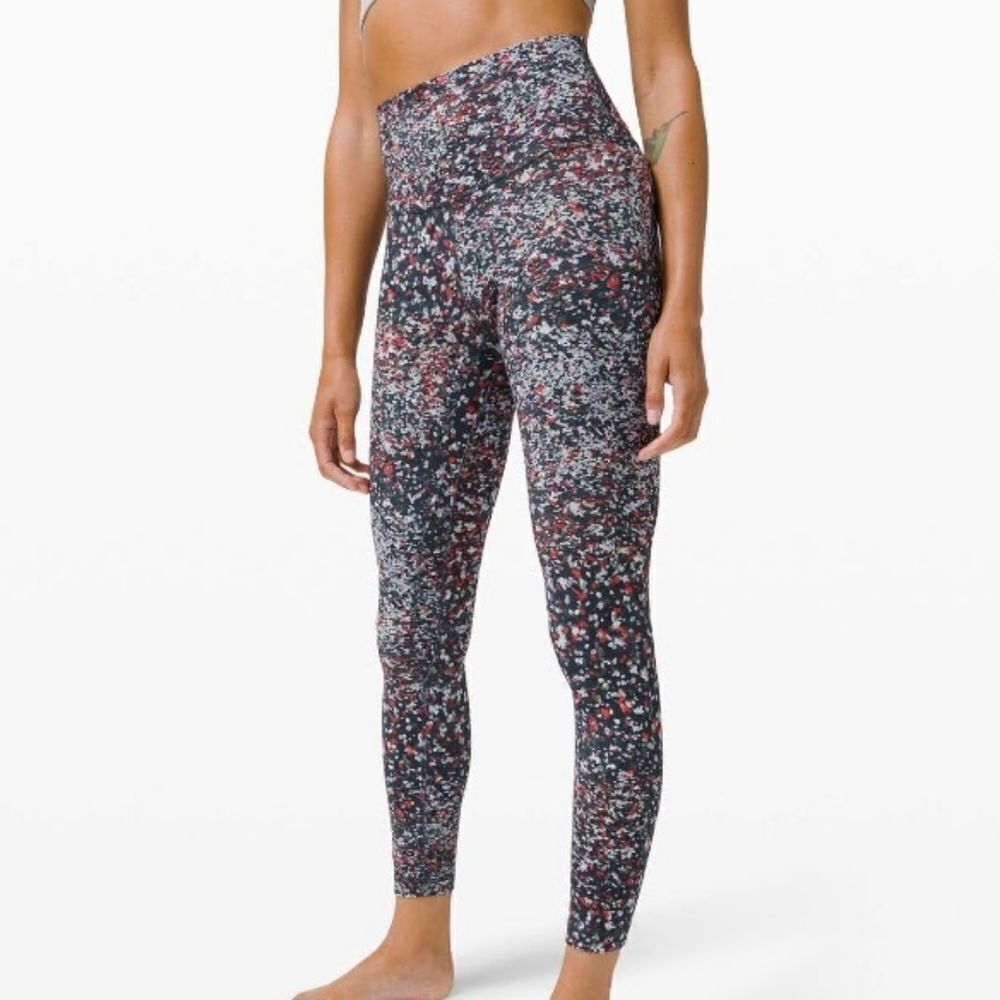 Lululemon Athletica Align HR Pant Leggings 25" in Water Blossom Multi Size 2